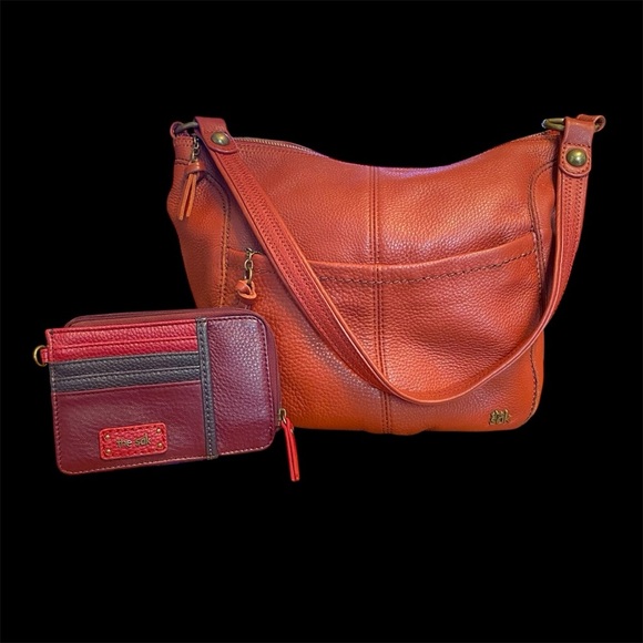 The Sak Leather Shoulder Bag and Wallet Set - Picture 1 of 9